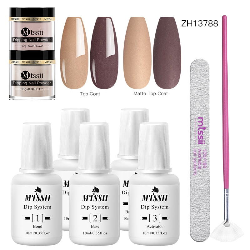 Dipping Nail Powder Set Matte Nail Glitter