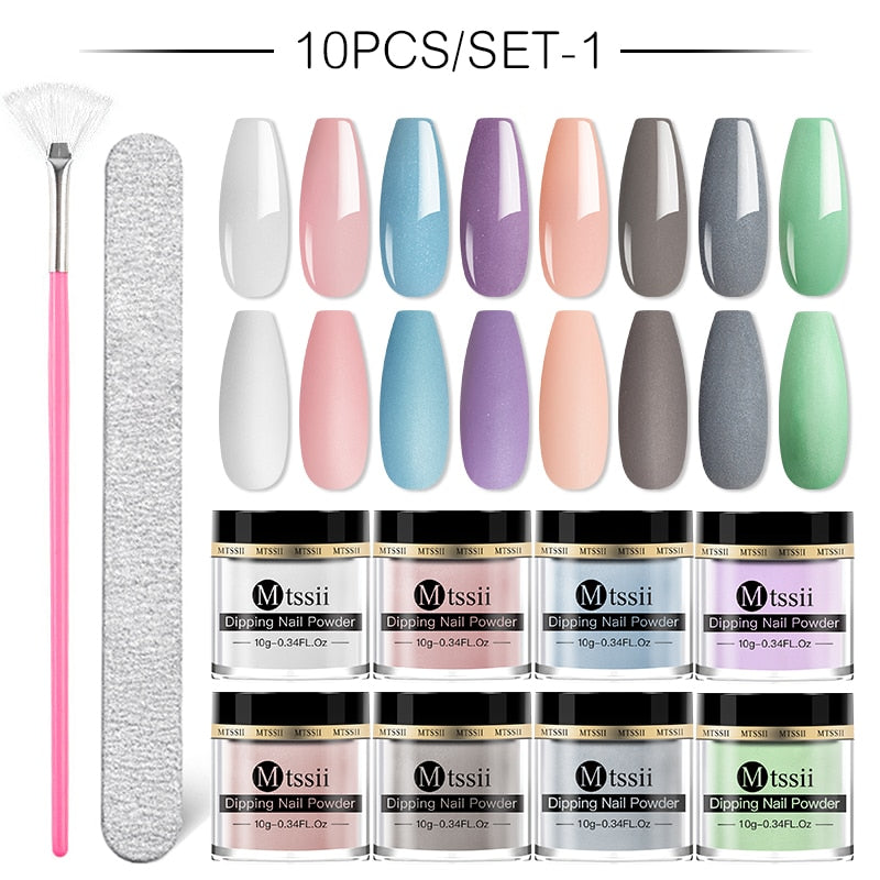 Dipping Nail Powder Set Matte Nail Glitter