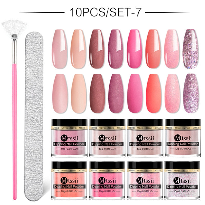 Dipping Nail Powder Set Matte Nail Glitter