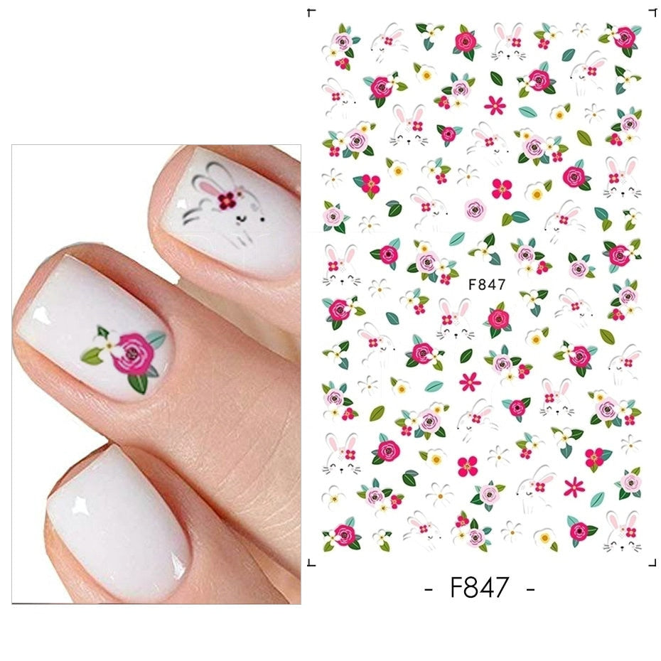 Heart Letter Nail Sticker Nail Art Decoration