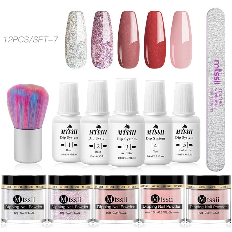 Dipping Nail Powder Set Matte Nail Glitter