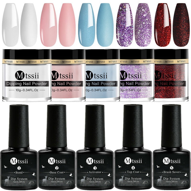 Dipping Nail Powder Set Matte Nail Glitter