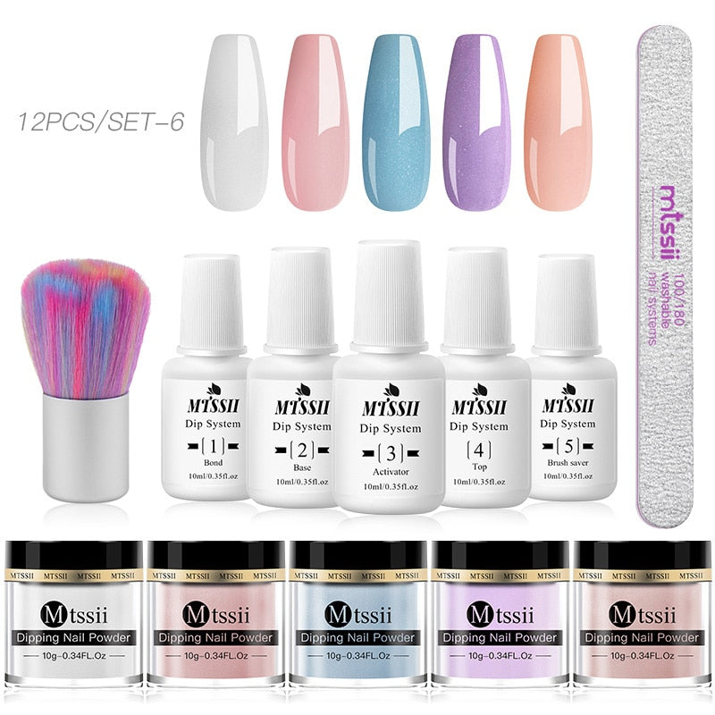 Dipping Nail Powder Set Matte Nail Glitter