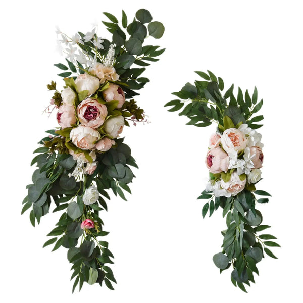 Realistic Artificial Flower Arch Decor Artificial Floral Display Fake Plant for Wedding Party Wall Ceremony Holiday Decoration