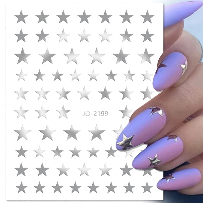 Heart Letter Nail Sticker Nail Art Decoration