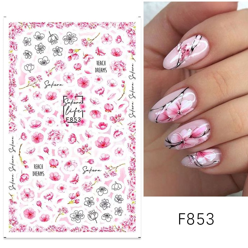 Heart Letter Nail Sticker Nail Art Decoration