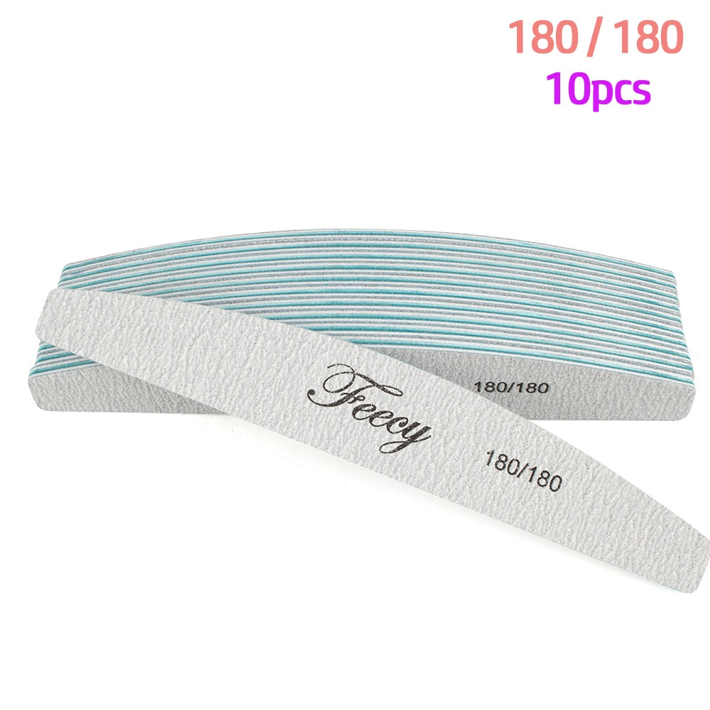 Nail File Buffer Double Side Of The Nail File Buffer 100/180 Trimmer Lime Buffer In The Nail Art Ongle Nail Art Tool