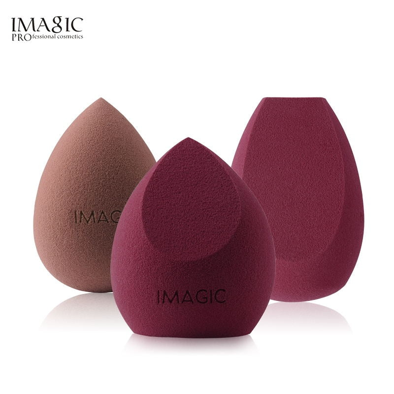 IMAGIC beauty sponge 3pcs face wash puff gourd water drop puff wet and dry makeup sponge tool