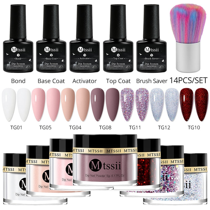 Dipping Nail Powder Set Matte Nail Glitter