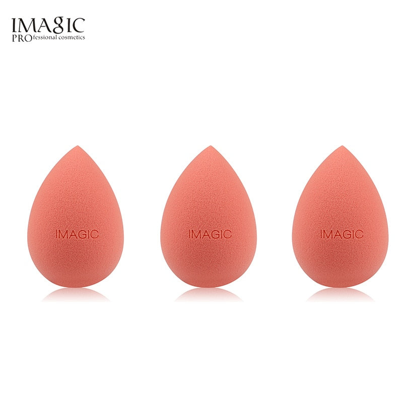 IMAGIC beauty sponge 3pcs face wash puff gourd water drop puff wet and dry makeup sponge tool