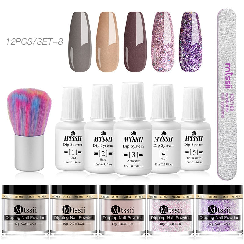 Dipping Nail Powder Set Matte Nail Glitter