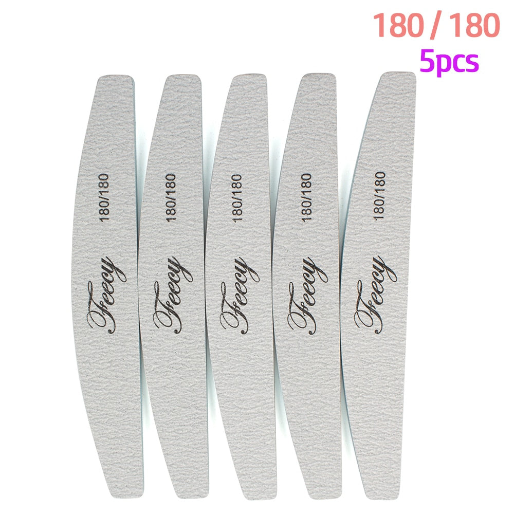 Nail File Buffer Double Side Of The Nail File Buffer 100/180 Trimmer Lime Buffer In The Nail Art Ongle Nail Art Tool