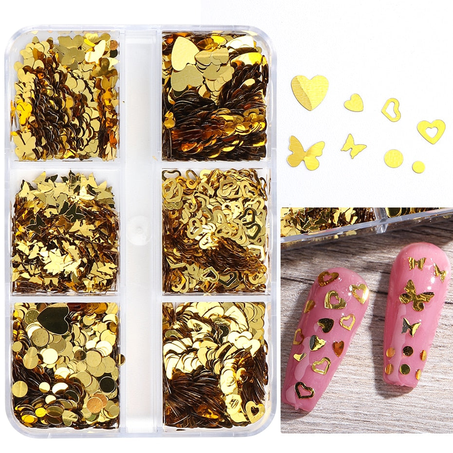 Aurora Mirror Nail Glitter Powder Rubbing Nail Art