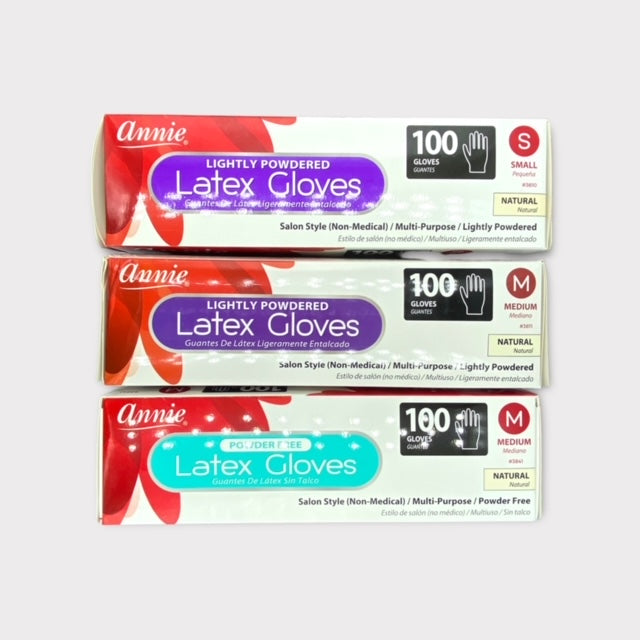 Annie Latex Gloves (Latex, Powdered Free, Medium)