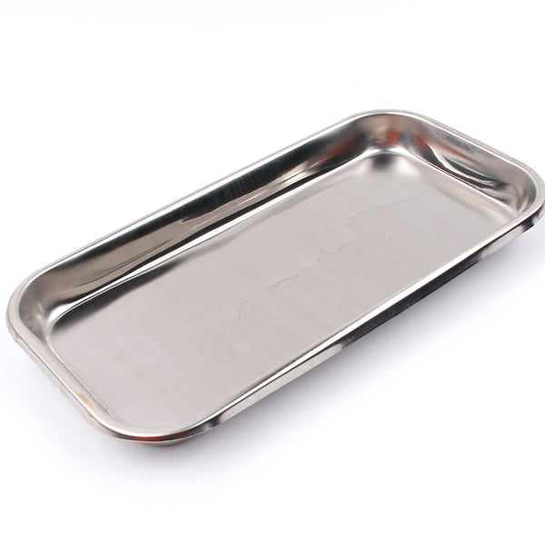 2023 New Stainless Steel Manicure Cosmetic Storage Tray Nail Art Equipment Storage Plate Doctor Dental Tray Nail Art Accessories