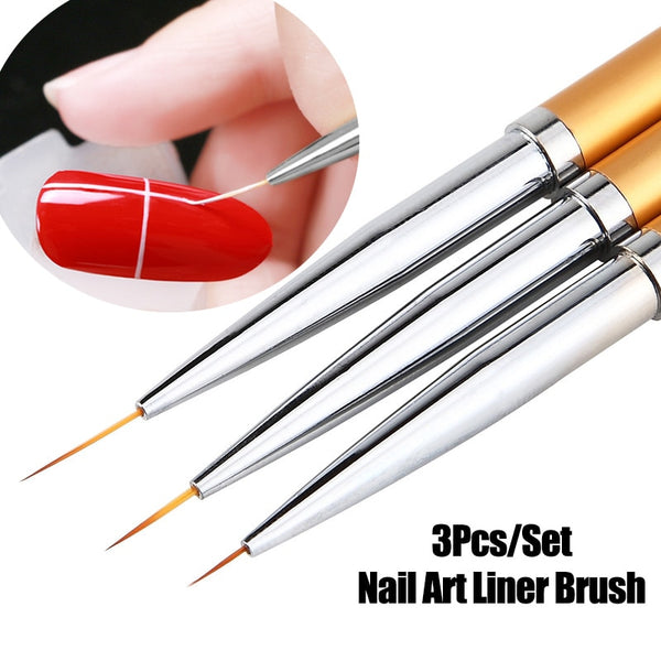 French Stripe Nail Art Liner Brush Set